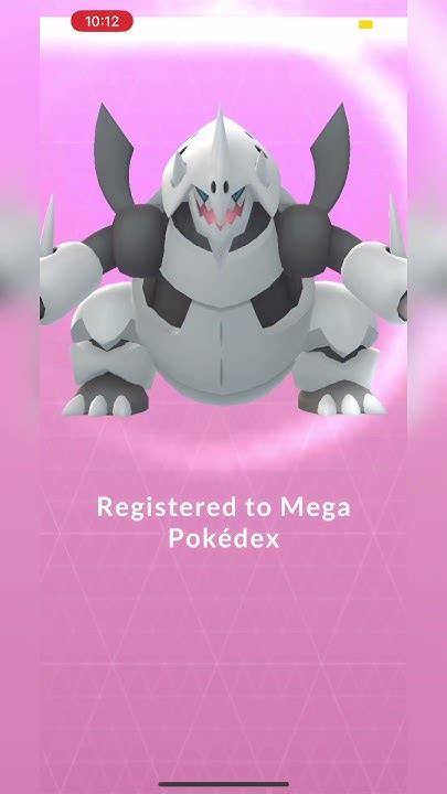 mega aggron dex entry.
